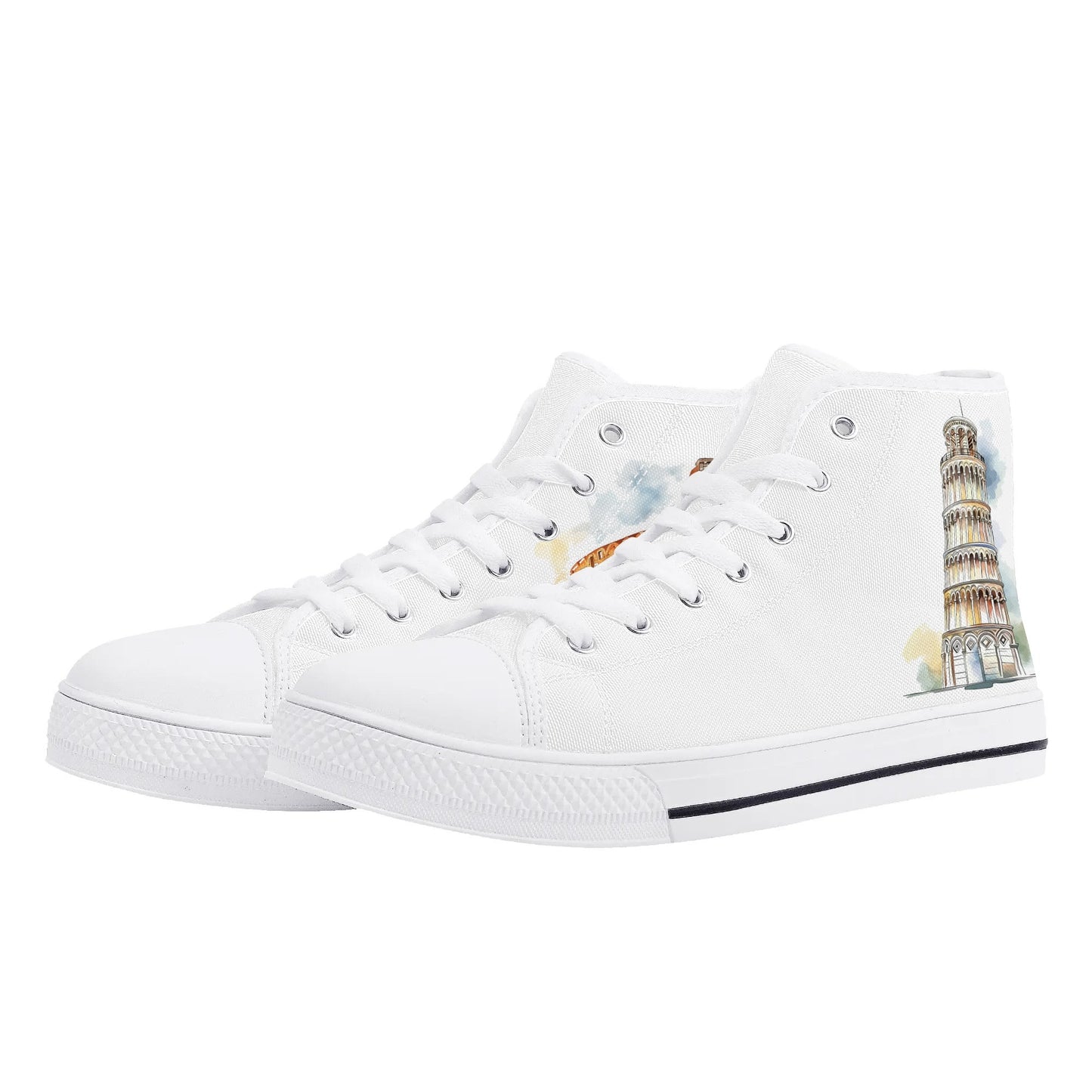 Ciao Roma Minimal High Top Canvas Shoes - Women