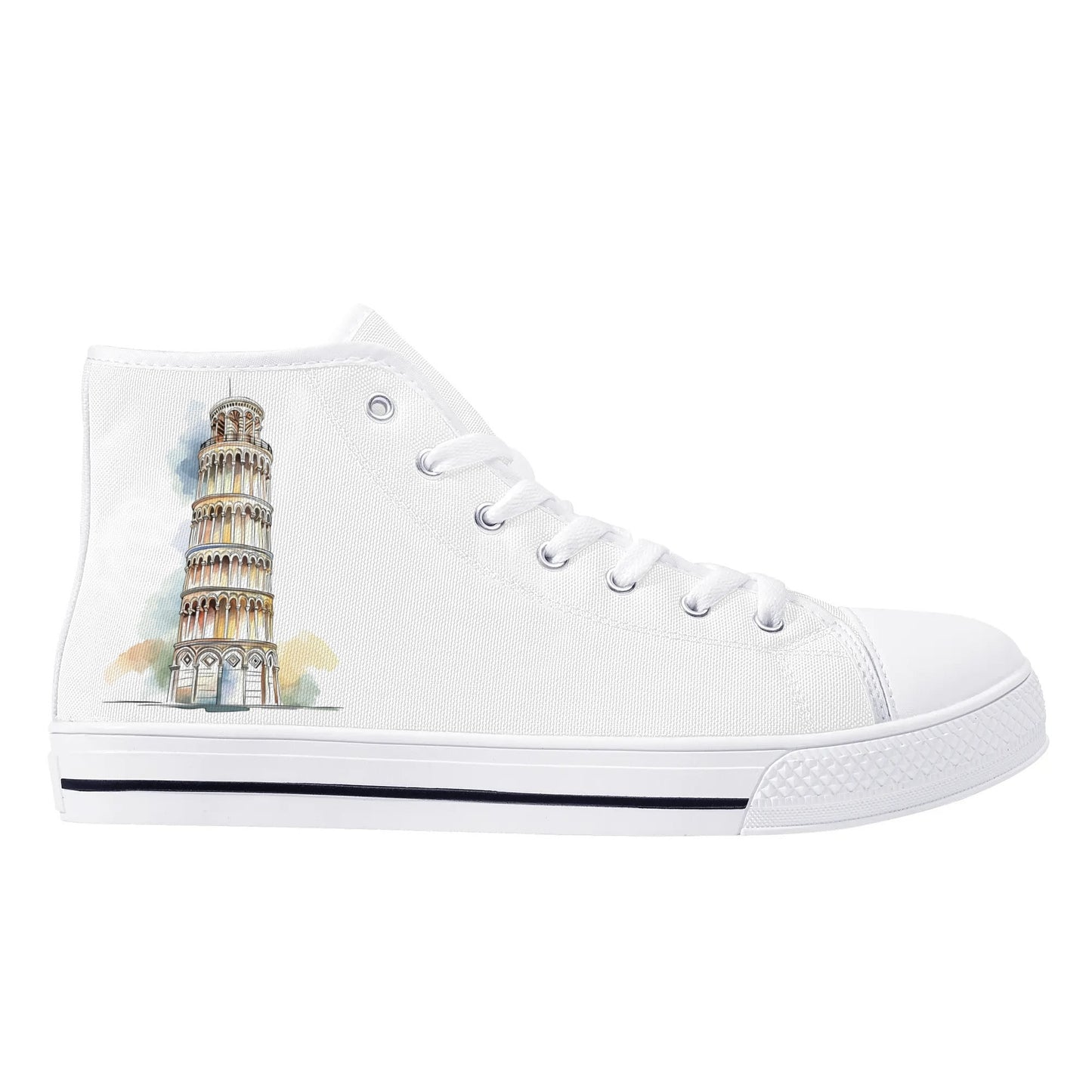 Ciao Roma Minimal High Top Canvas Shoes - Women