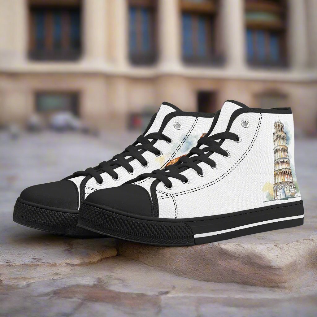 Ciao Roma Minimal High Top Canvas Shoes - Women