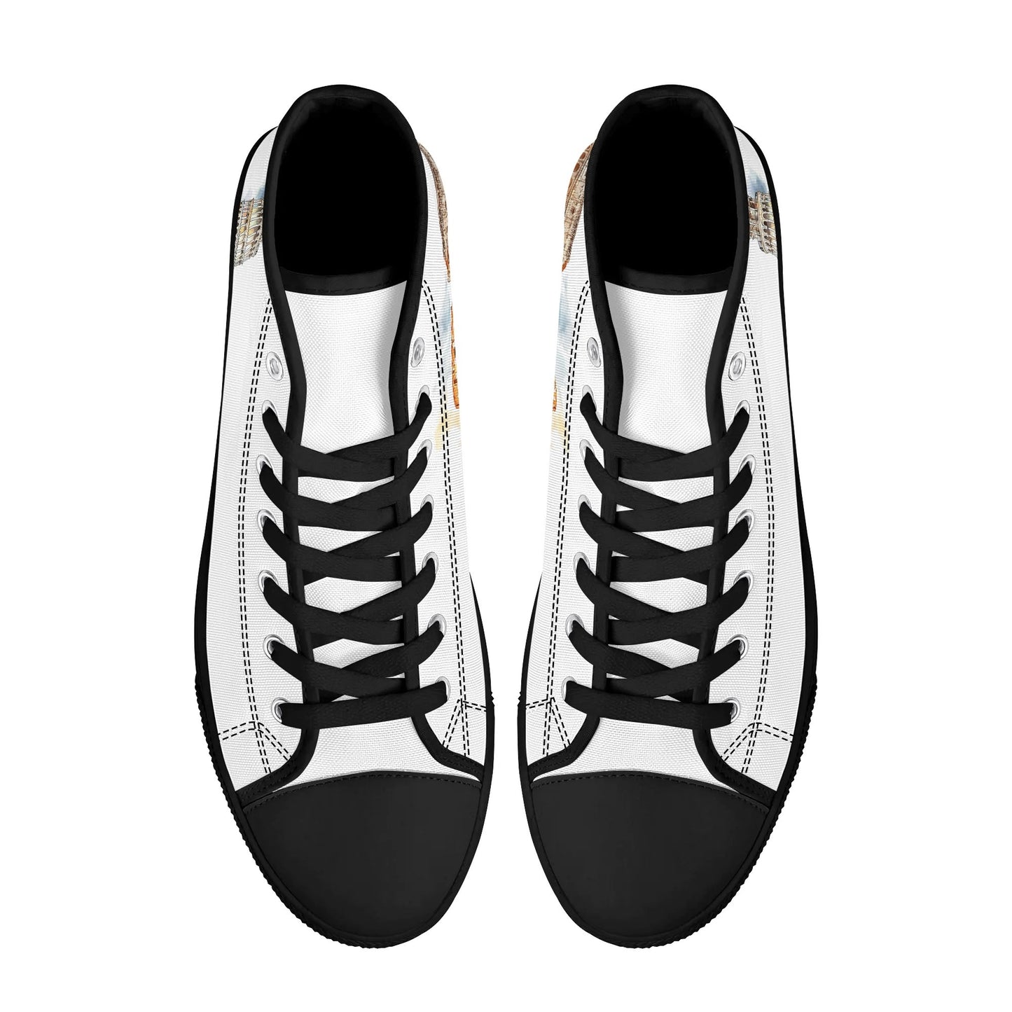 Ciao Roma Minimal High Top Canvas Shoes - Women