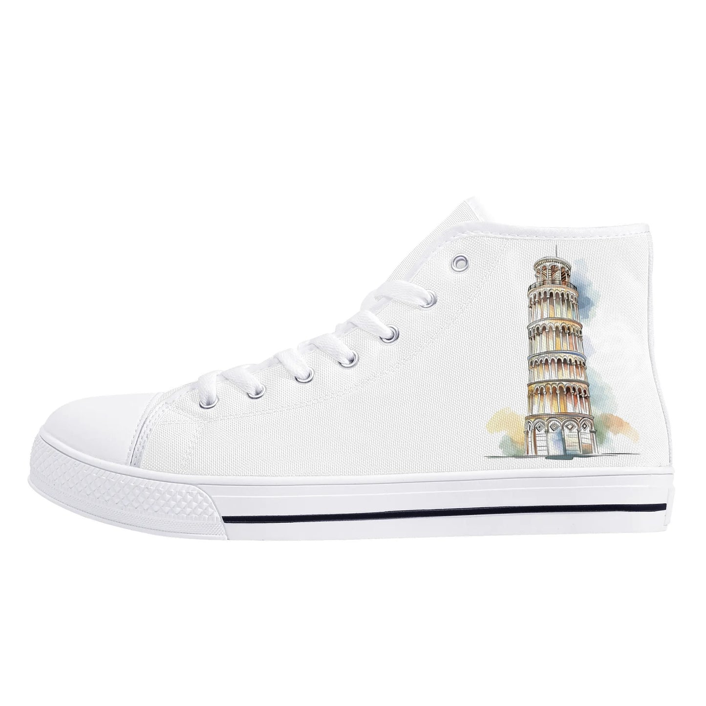 Ciao Roma Minimal High Top Canvas Shoes - Women