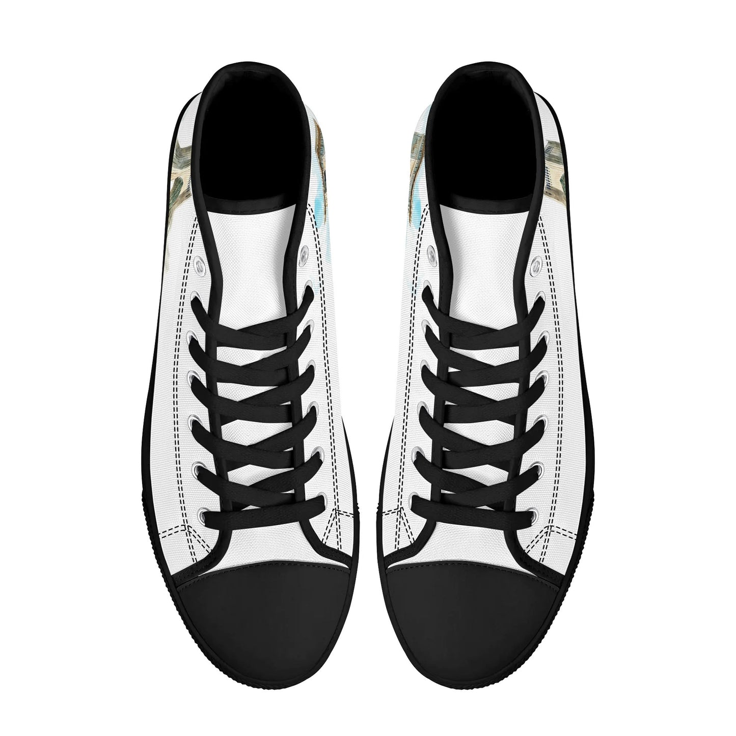 Persian Heritage Minimal High Top Canvas Shoes - Men