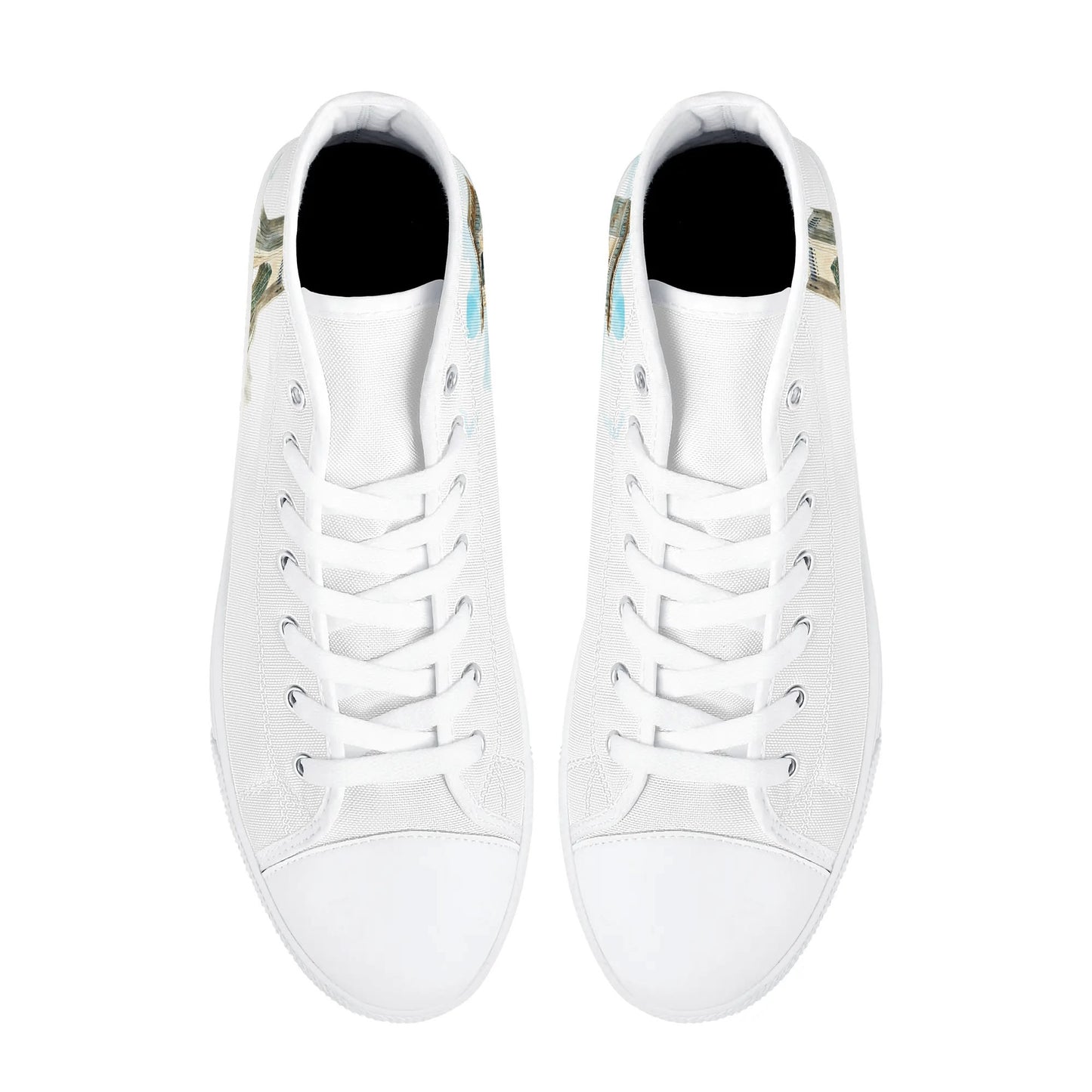 Persian Heritage Minimal High Top Canvas Shoes - Men