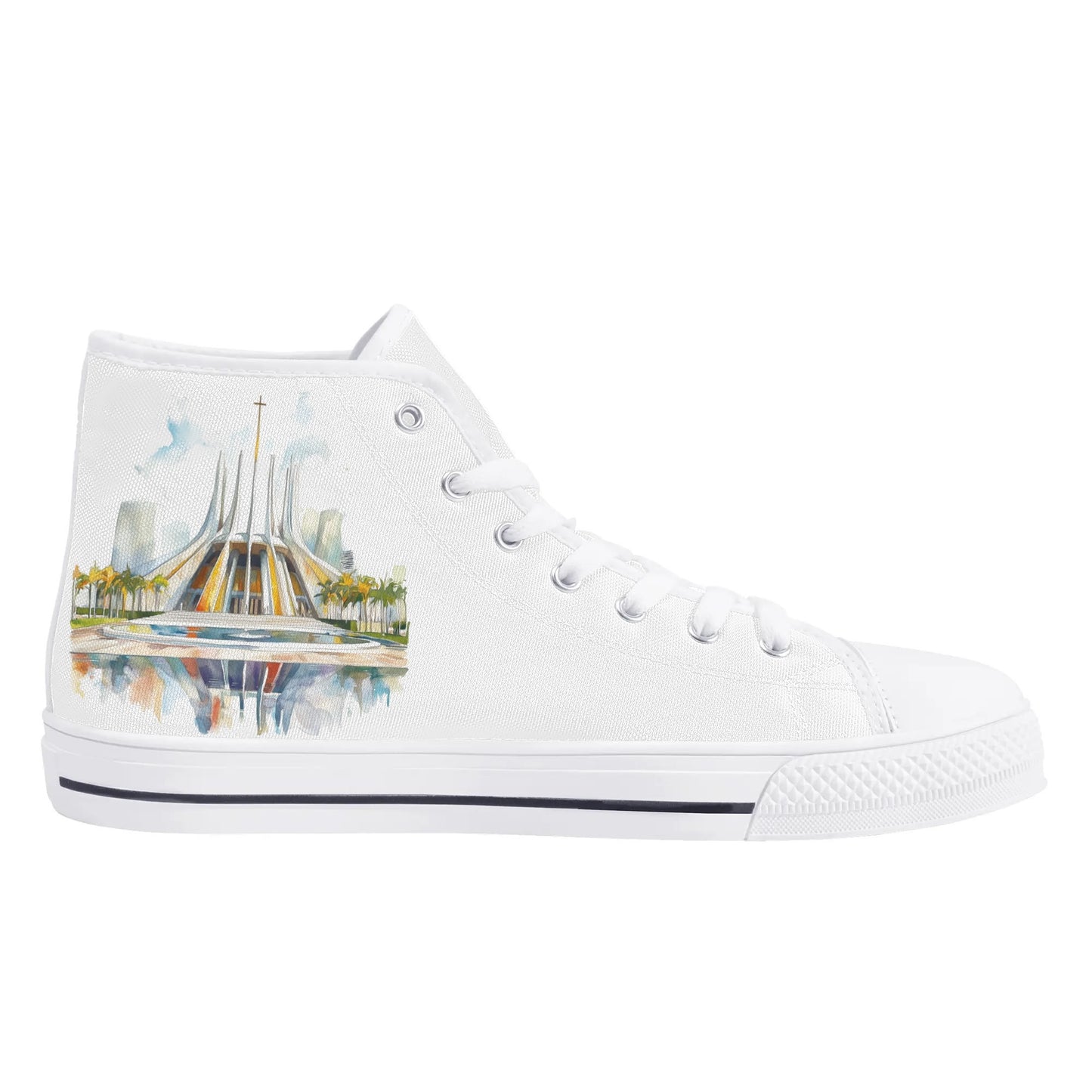 Redeemer Glow Minimal High Top Canvas Shoes - Women