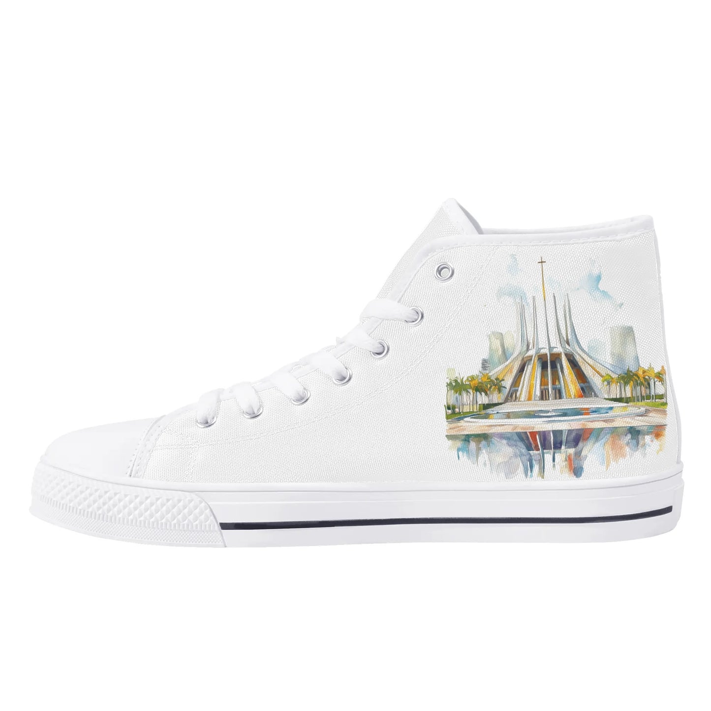 Redeemer Glow Minimal High Top Canvas Shoes - Women