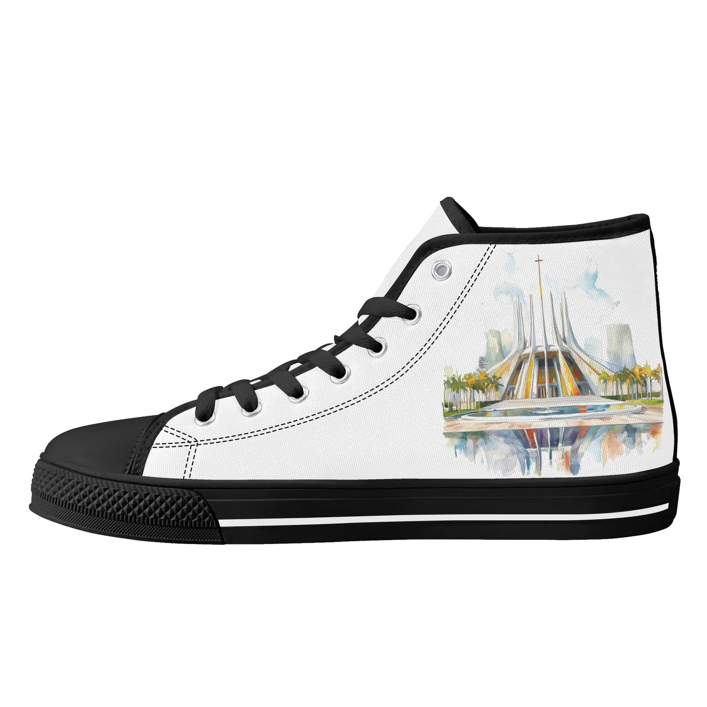 Redeemer Glow Minimal High Top Canvas Shoes - Women