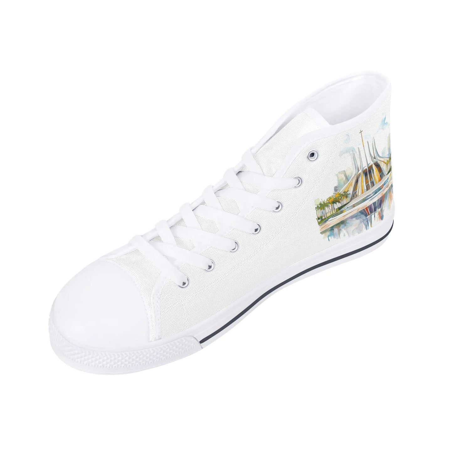 Redeemer Glow Minimal High Top Canvas Shoes - Women