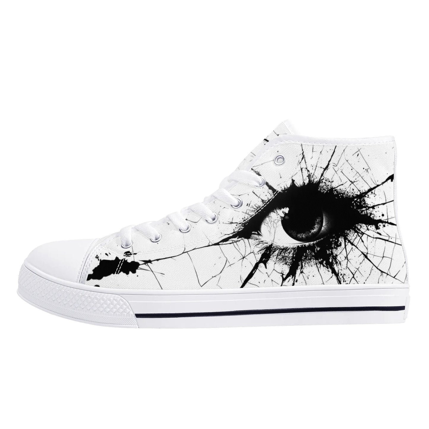 Spider’s Eye High Top Canvas Shoes - Men