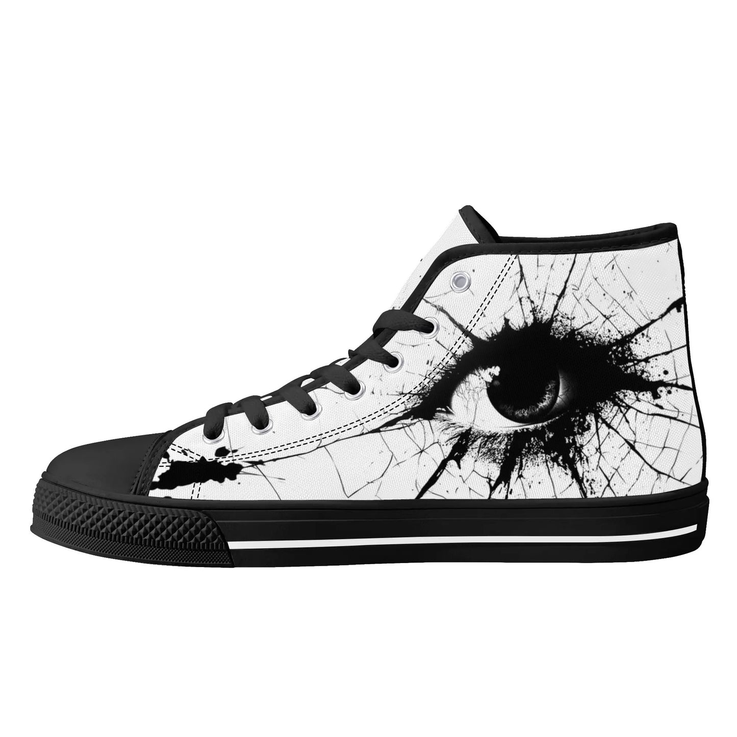 Spider’s Eye High Top Canvas Shoes - Men