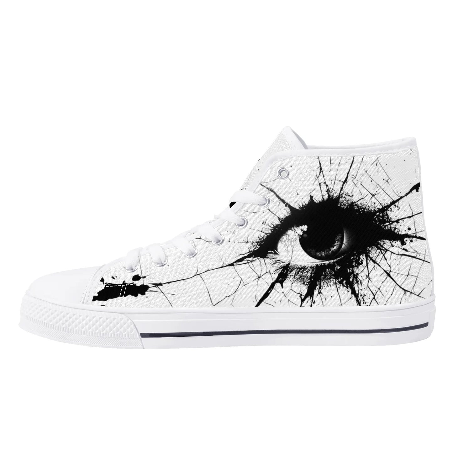 Spider’s Eye High Top Canvas Shoes - Men