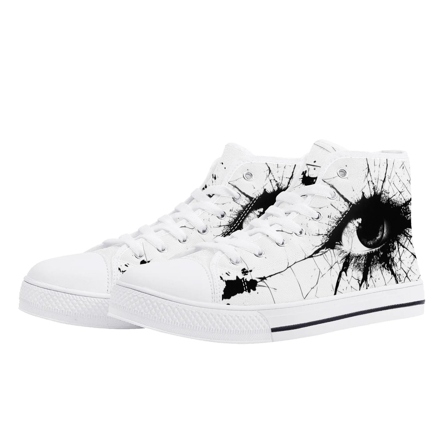 Spider’s Eye High Top Canvas Shoes - Men