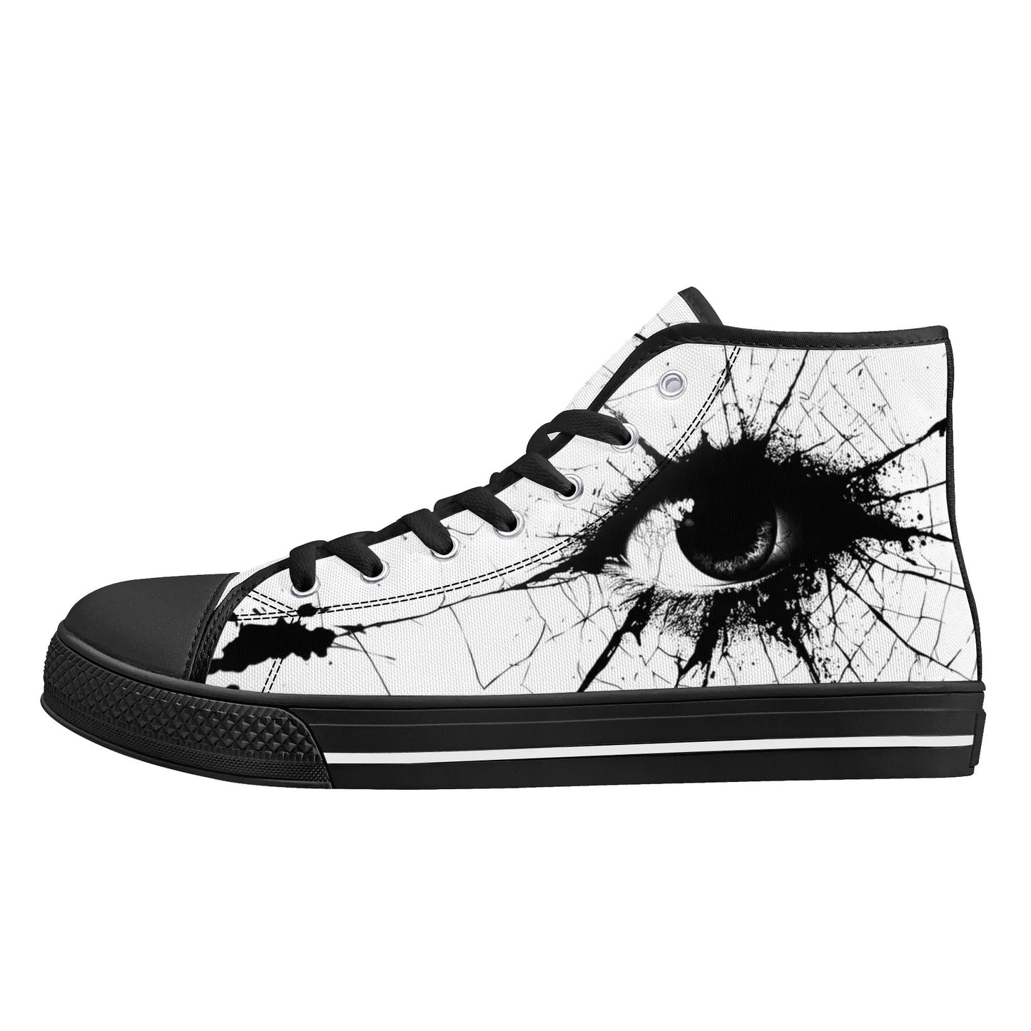 Spider’s Eye High Top Canvas Shoes - Men