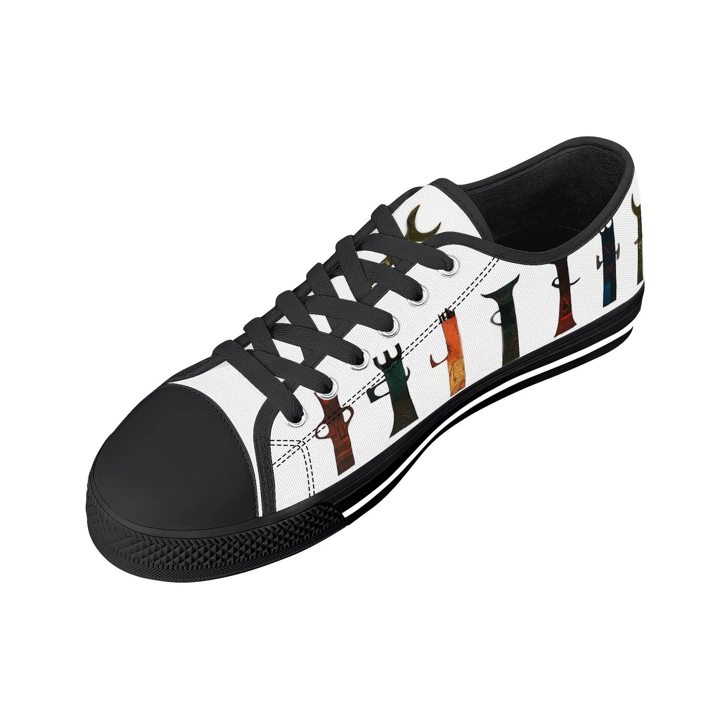 Totem Guardian White Low Top Canvas Shoes - Men