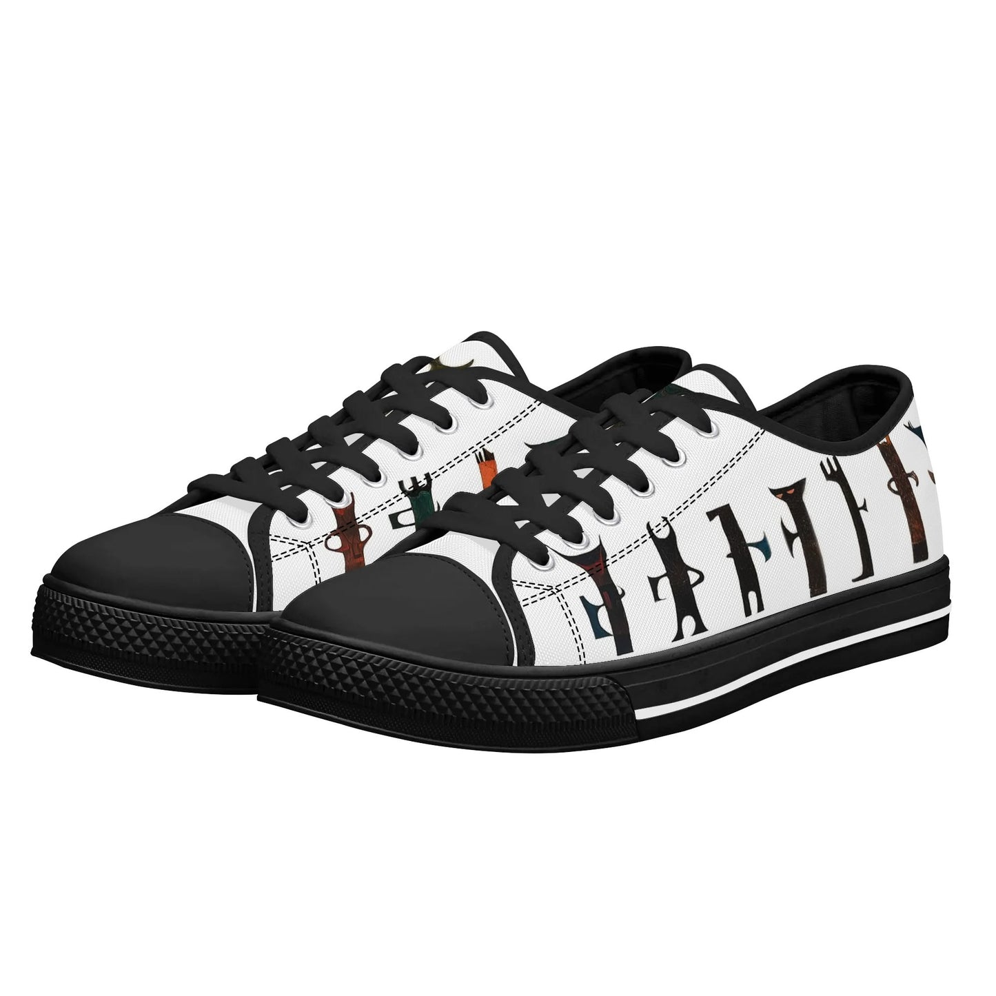 Totem Guardian White Low Top Canvas Shoes - Women