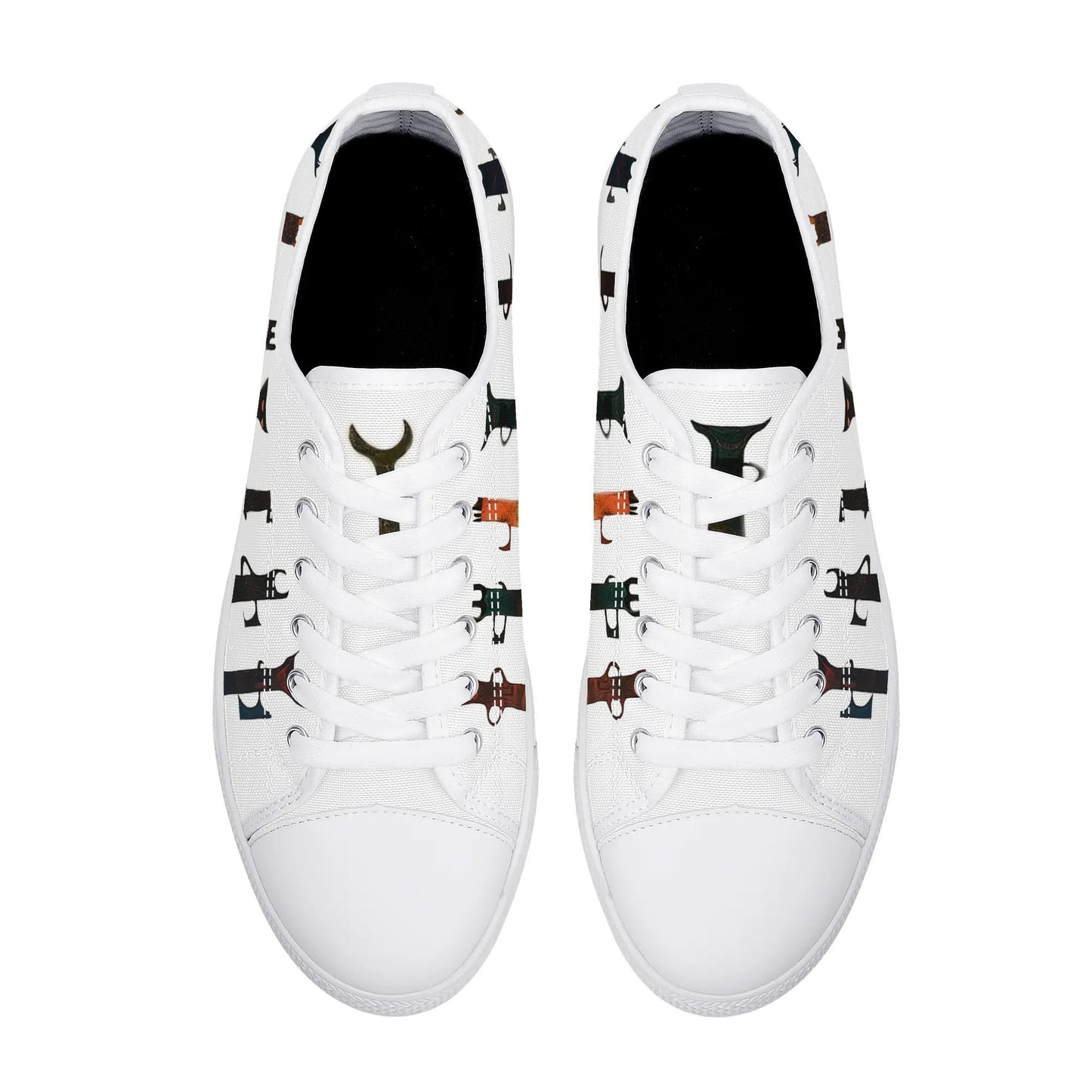 Totem Guardian White Low Top Canvas Shoes - Women