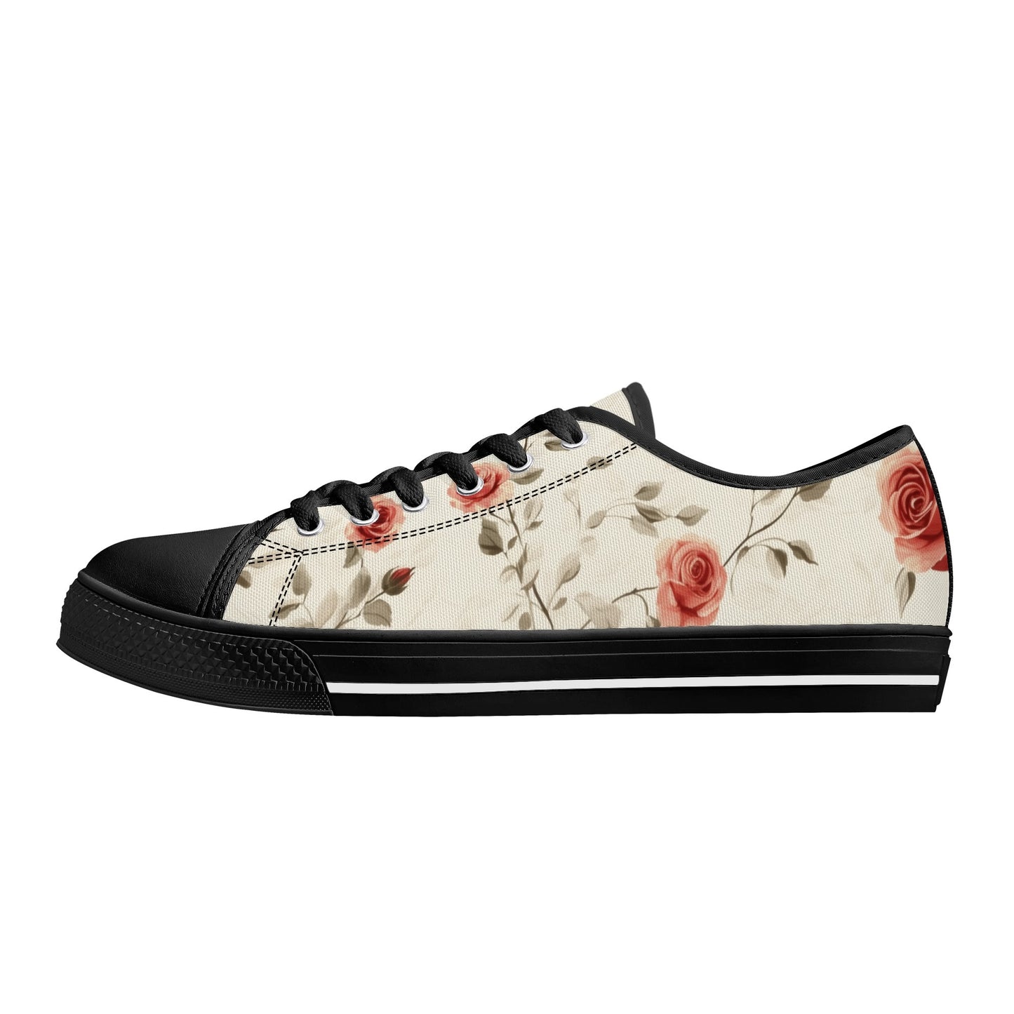 Rose Whisper Low Top Canvas Shoes - Women