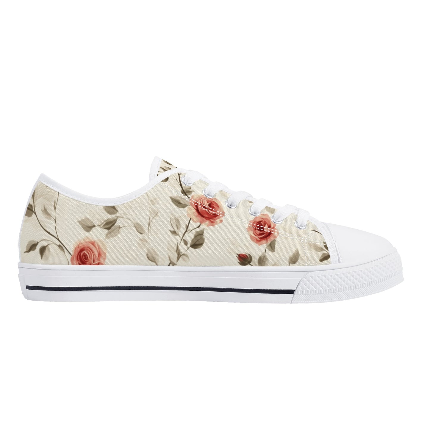 Rose Whisper Low Top Canvas Shoes - Women