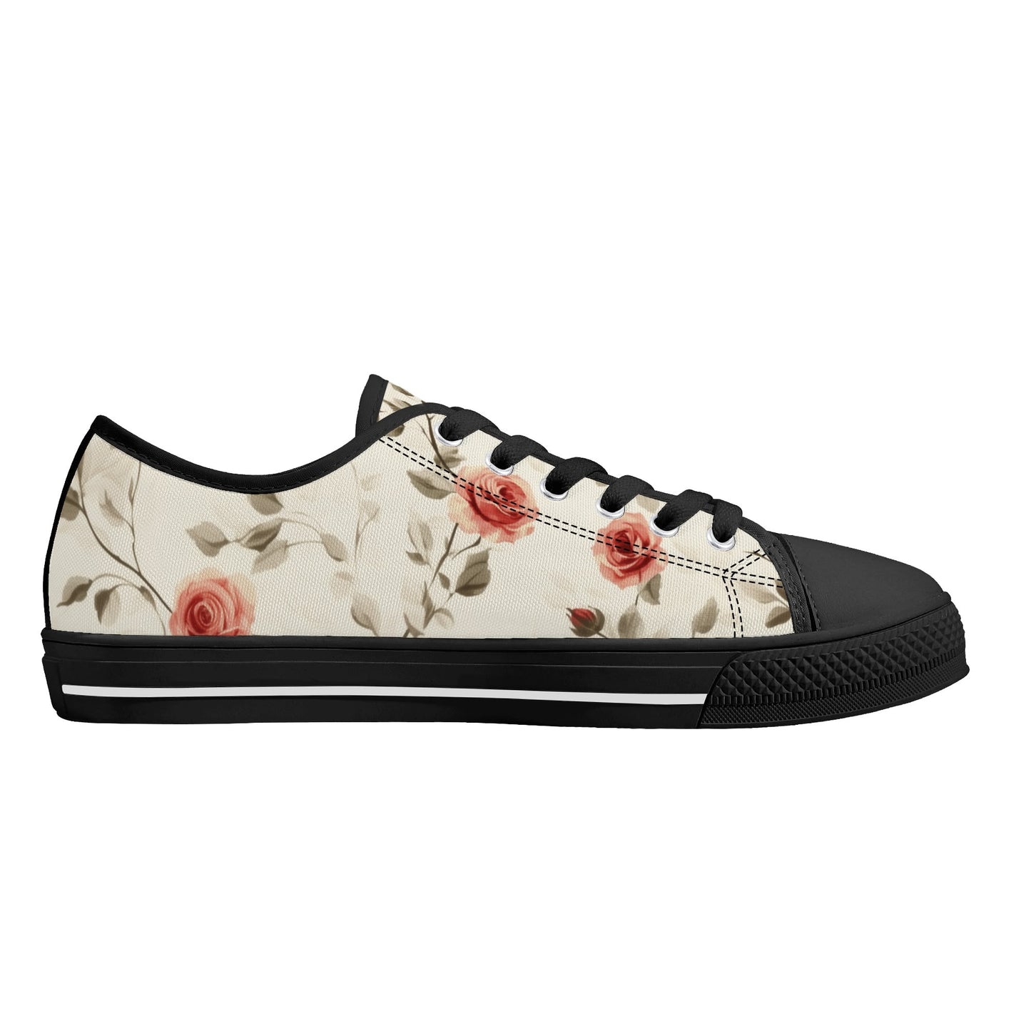 Rose Whisper Low Top Canvas Shoes - Women