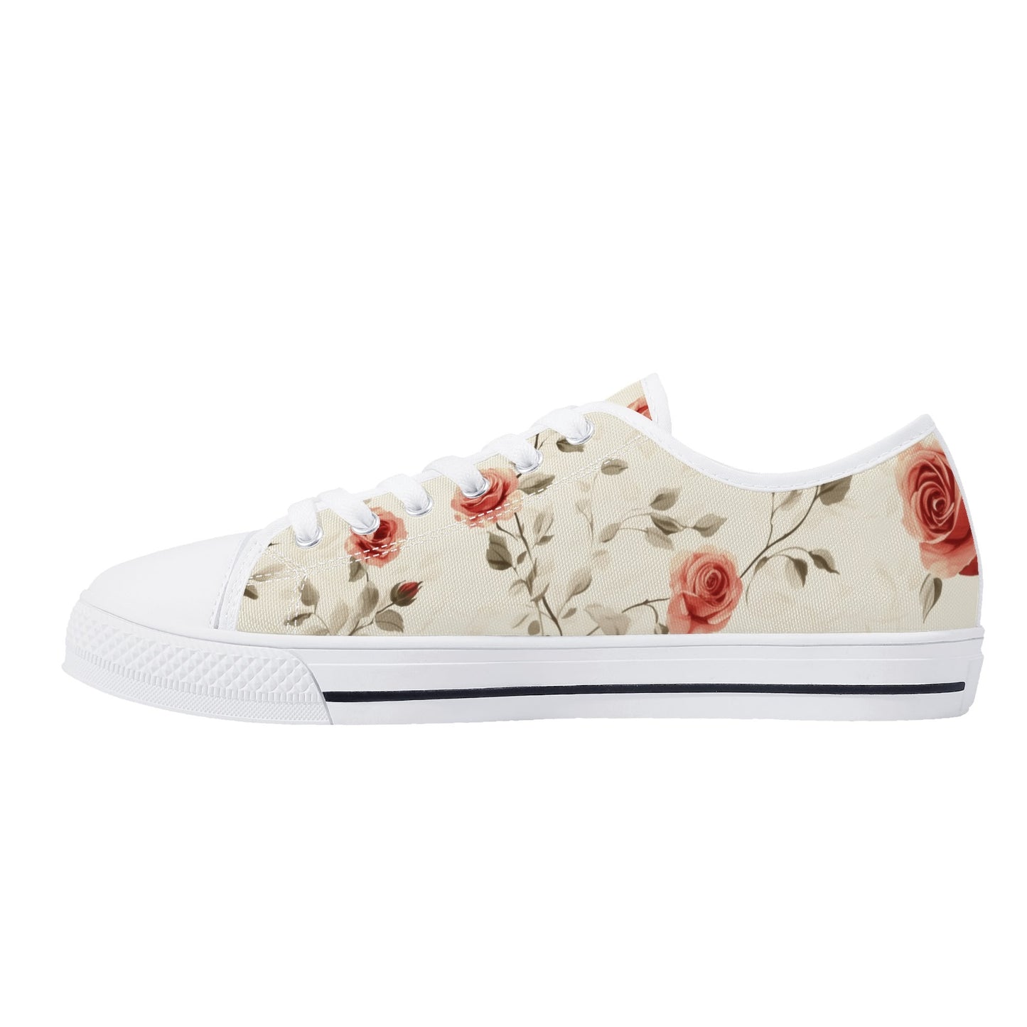 Rose Whisper Low Top Canvas Shoes - Women