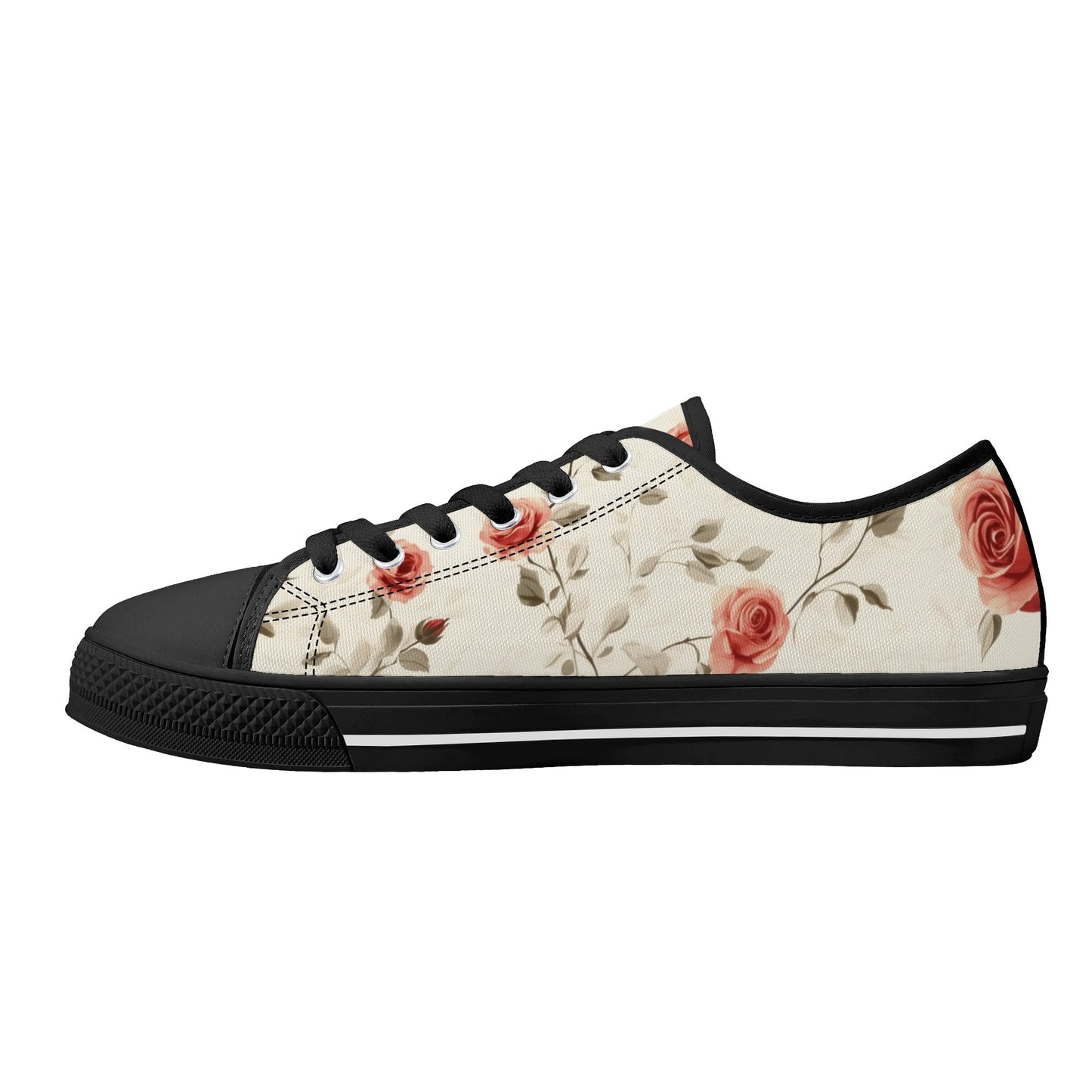 Rose Whisper Low Top Canvas Shoes - Women