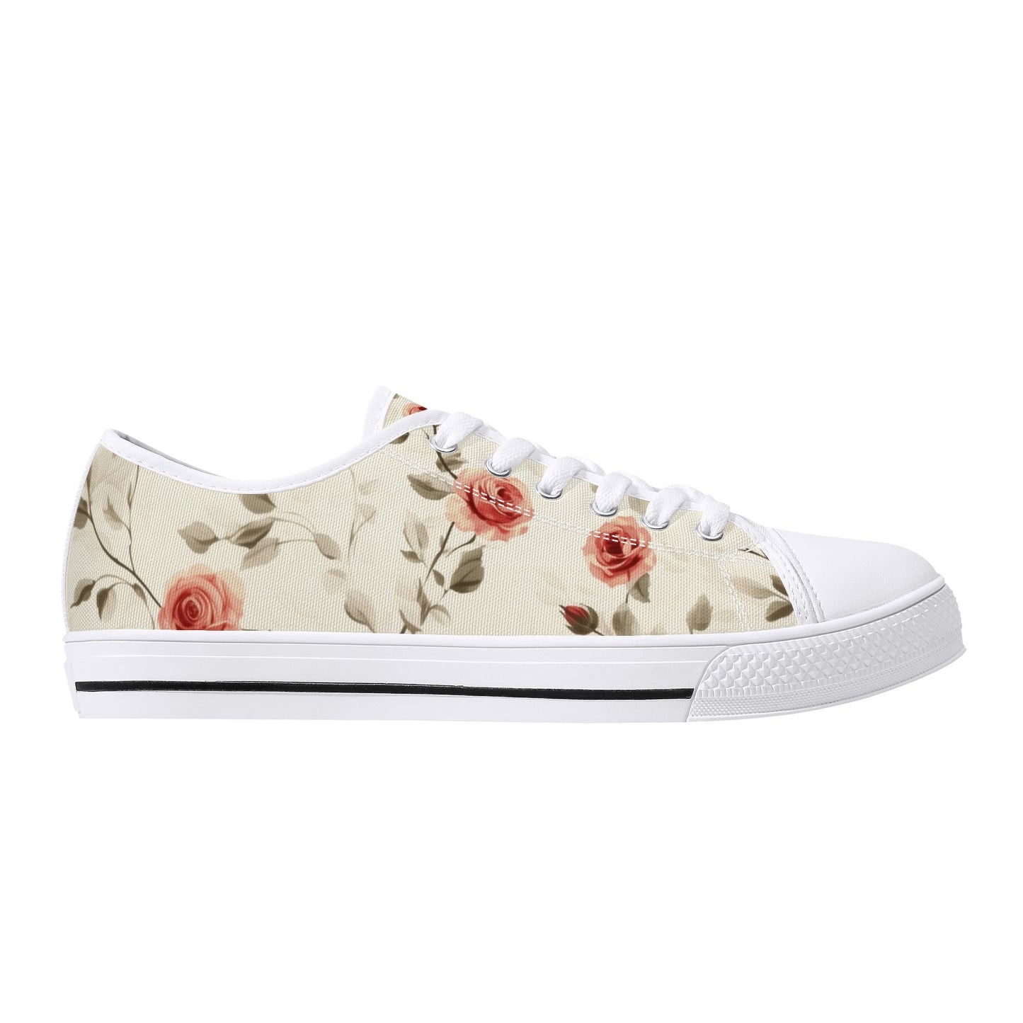 Rose Whisper Low Top Canvas Shoes - Women