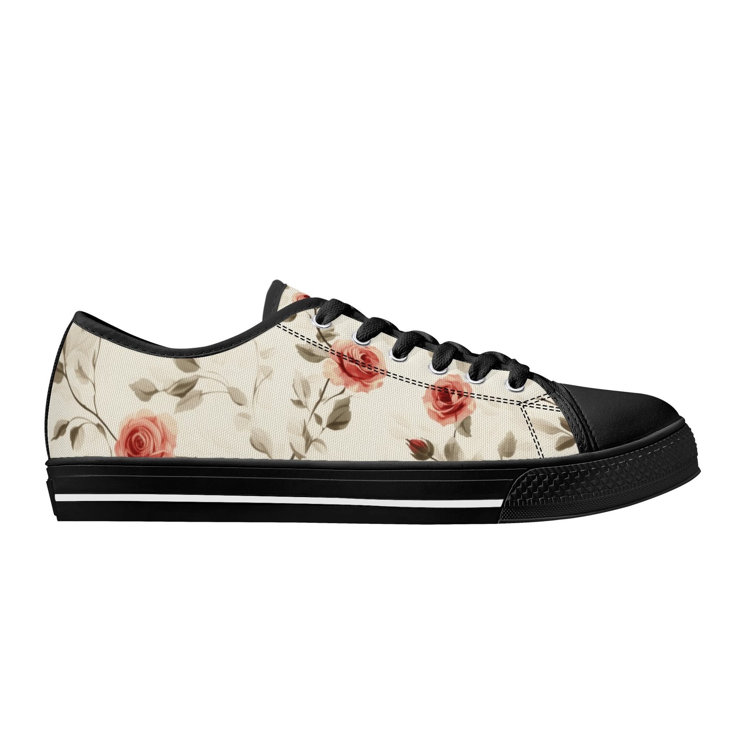 Rose Whisper Low Top Canvas Shoes - Women