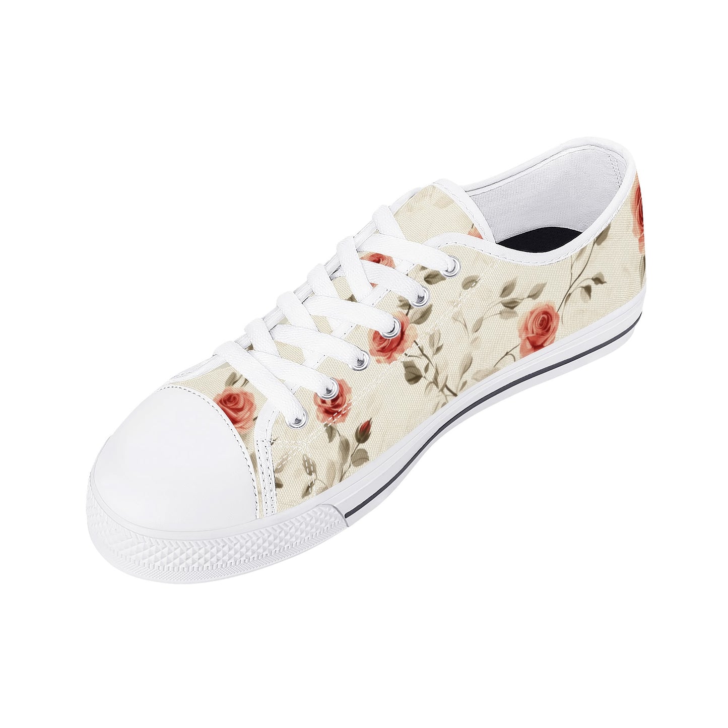 Rose Whisper Low Top Canvas Shoes - Women