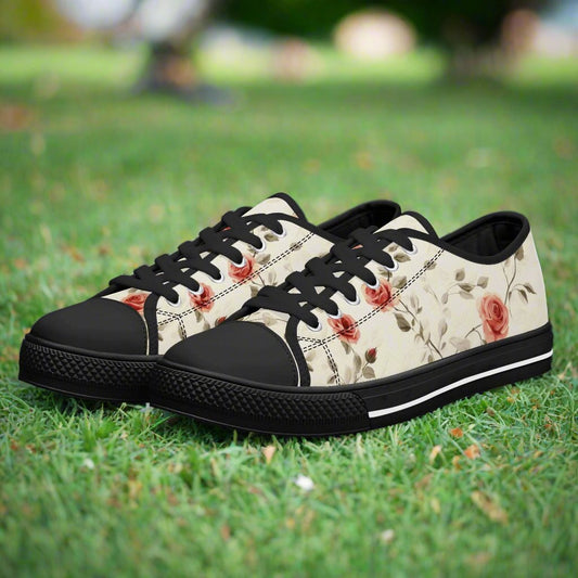 Rose Whisper Low Top Canvas Shoes - Women