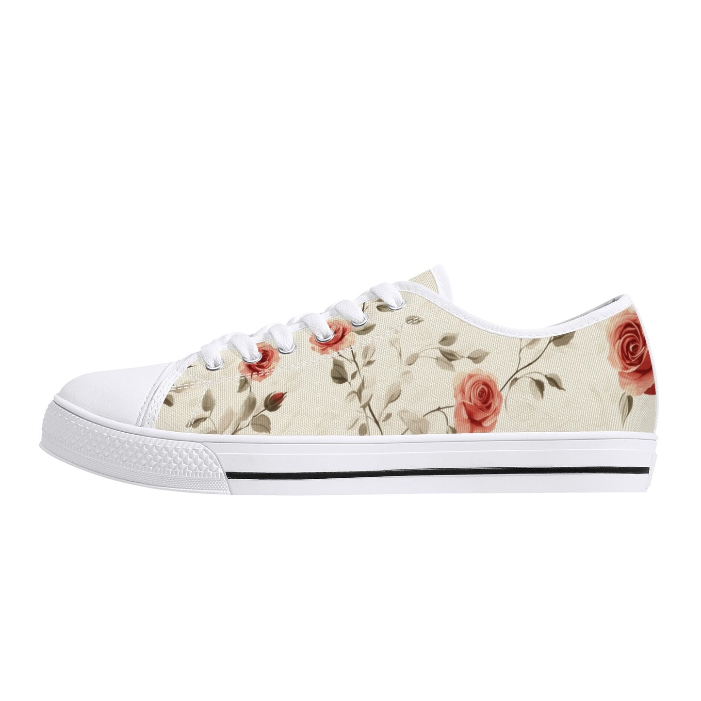 Rose Whisper Low Top Canvas Shoes - Women