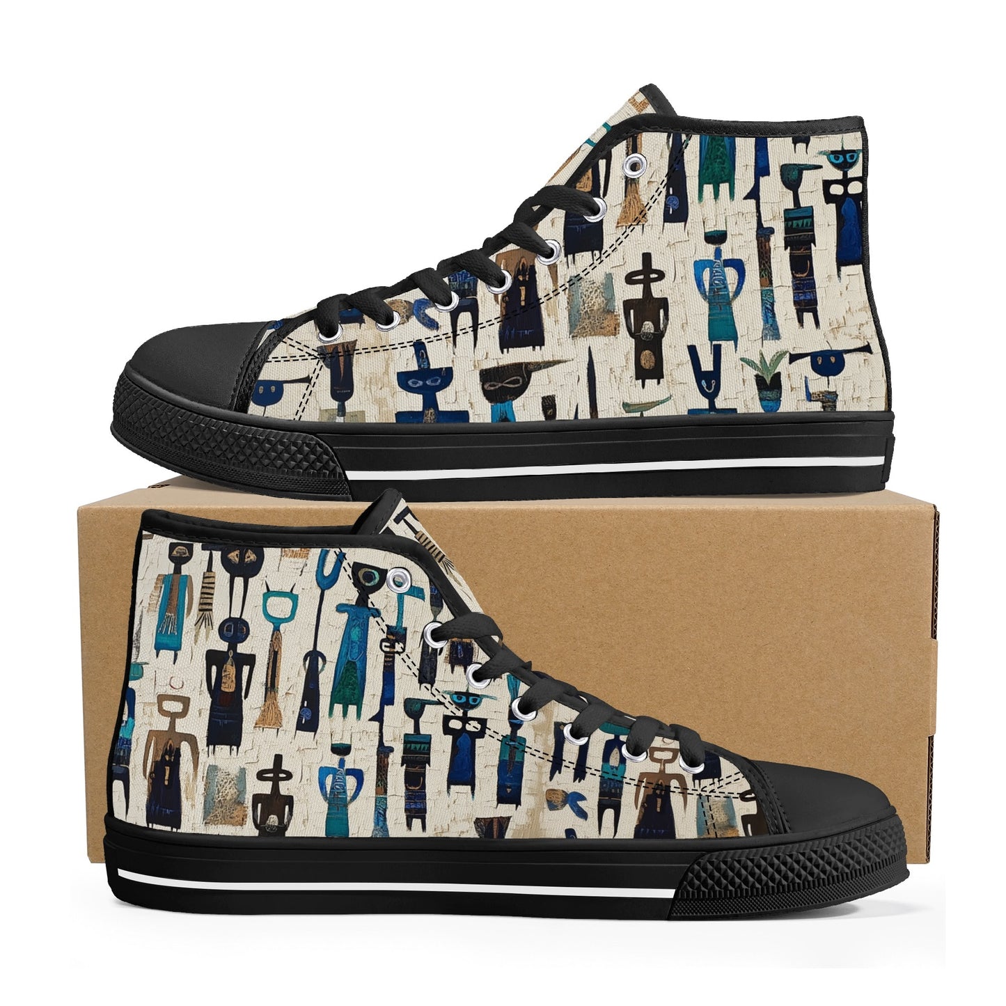 Mystic Figures High Top Canvas Shoes - Women