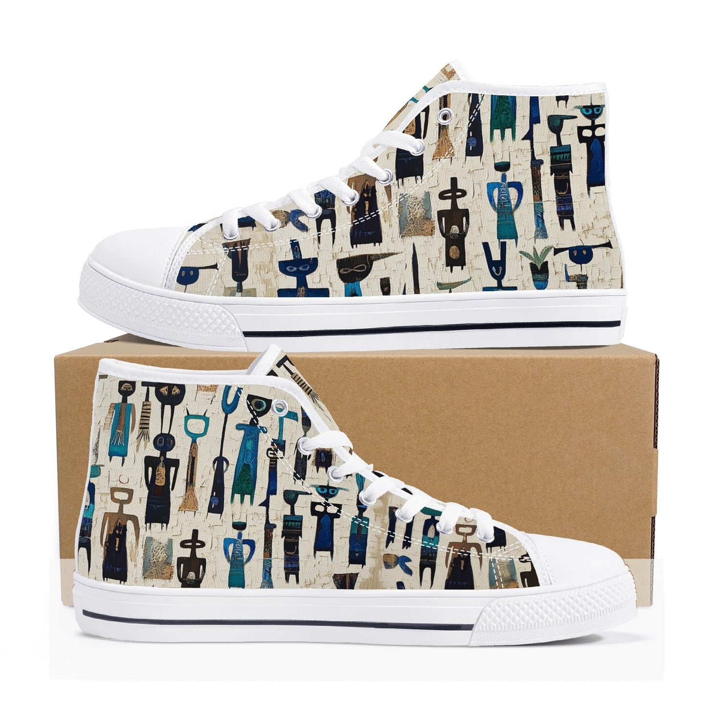 Mystic Figures High Top Canvas Shoes - Women