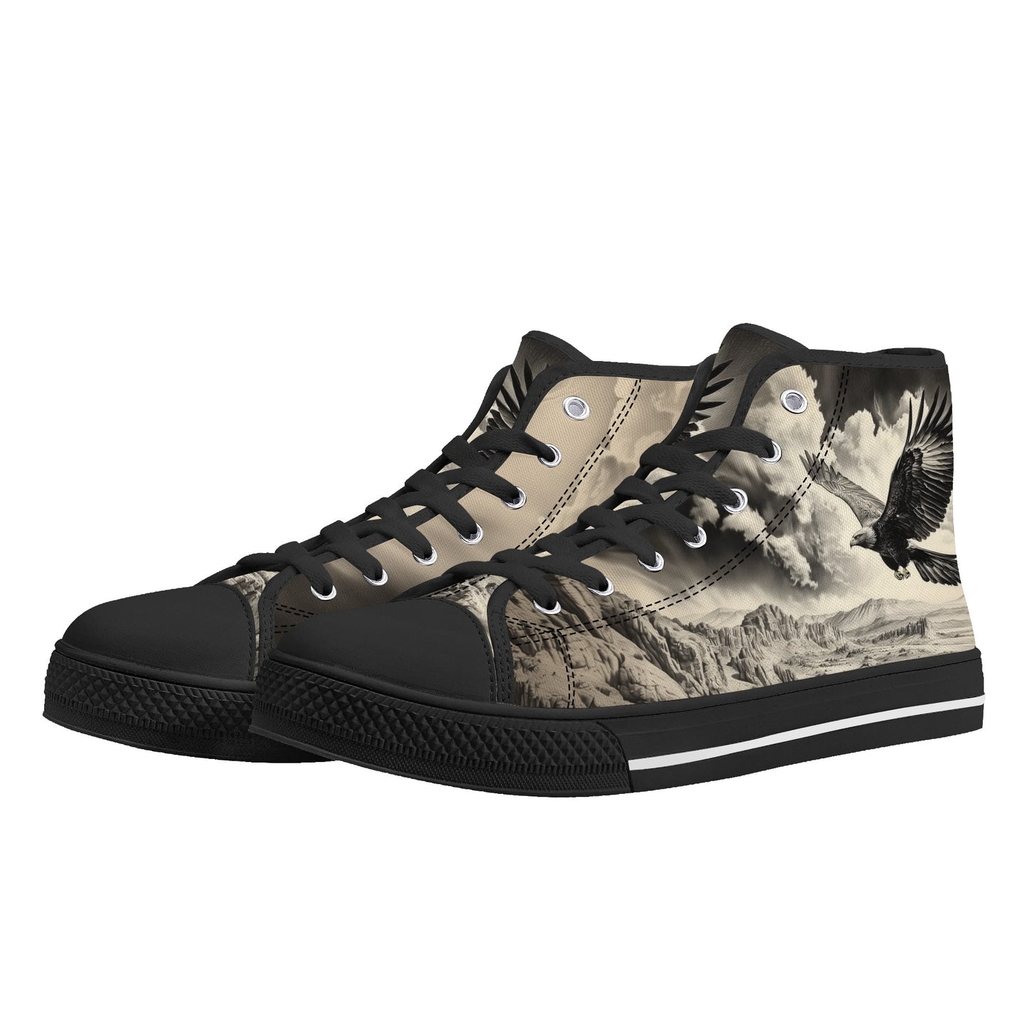 Eagles Ascent High Top Canvas Shoes - Men