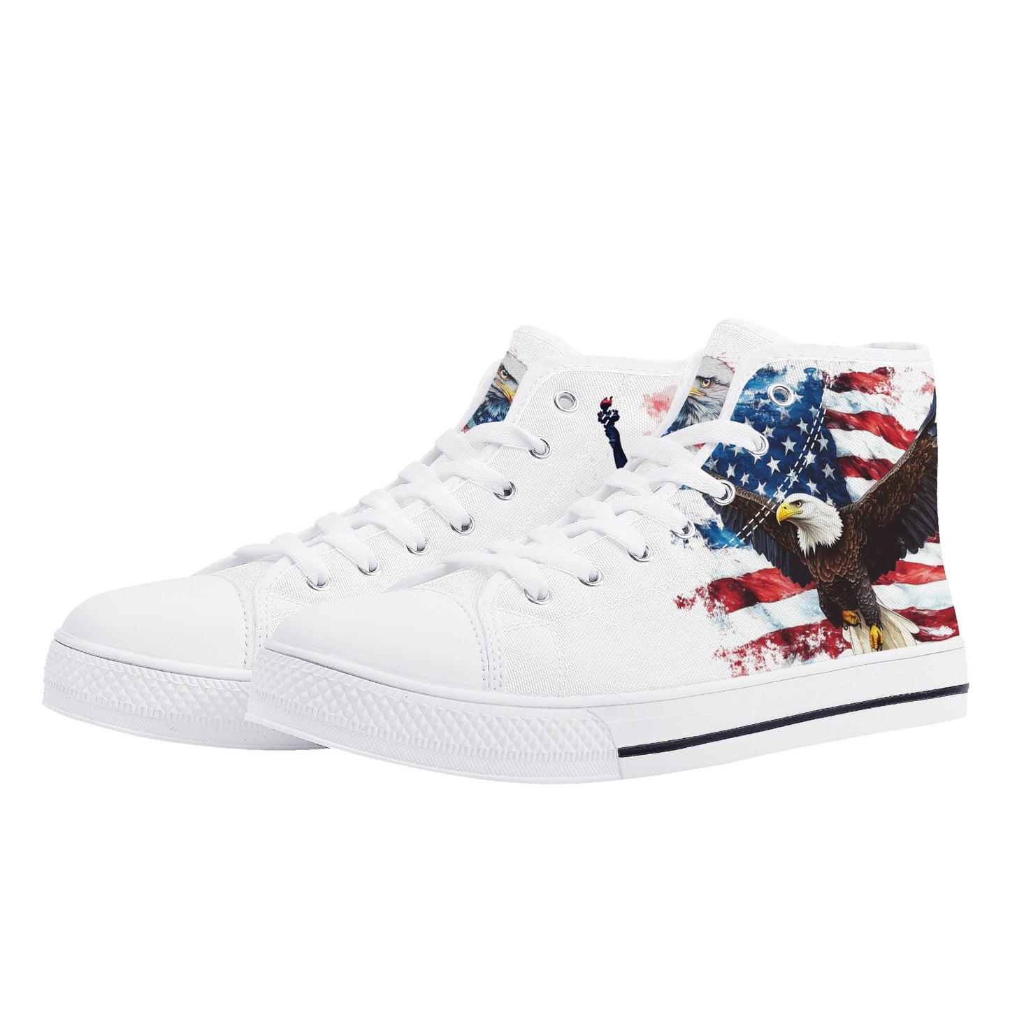 American Pride High Top Canvas Shoes - Men