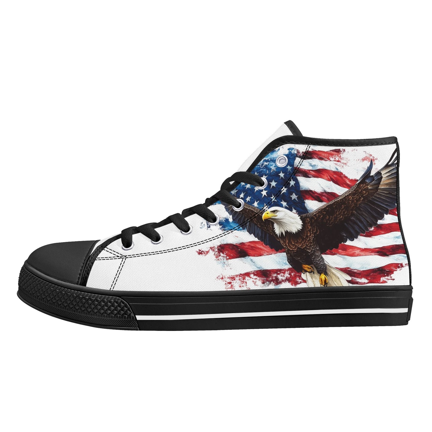 American Pride High Top Canvas Shoes - Men