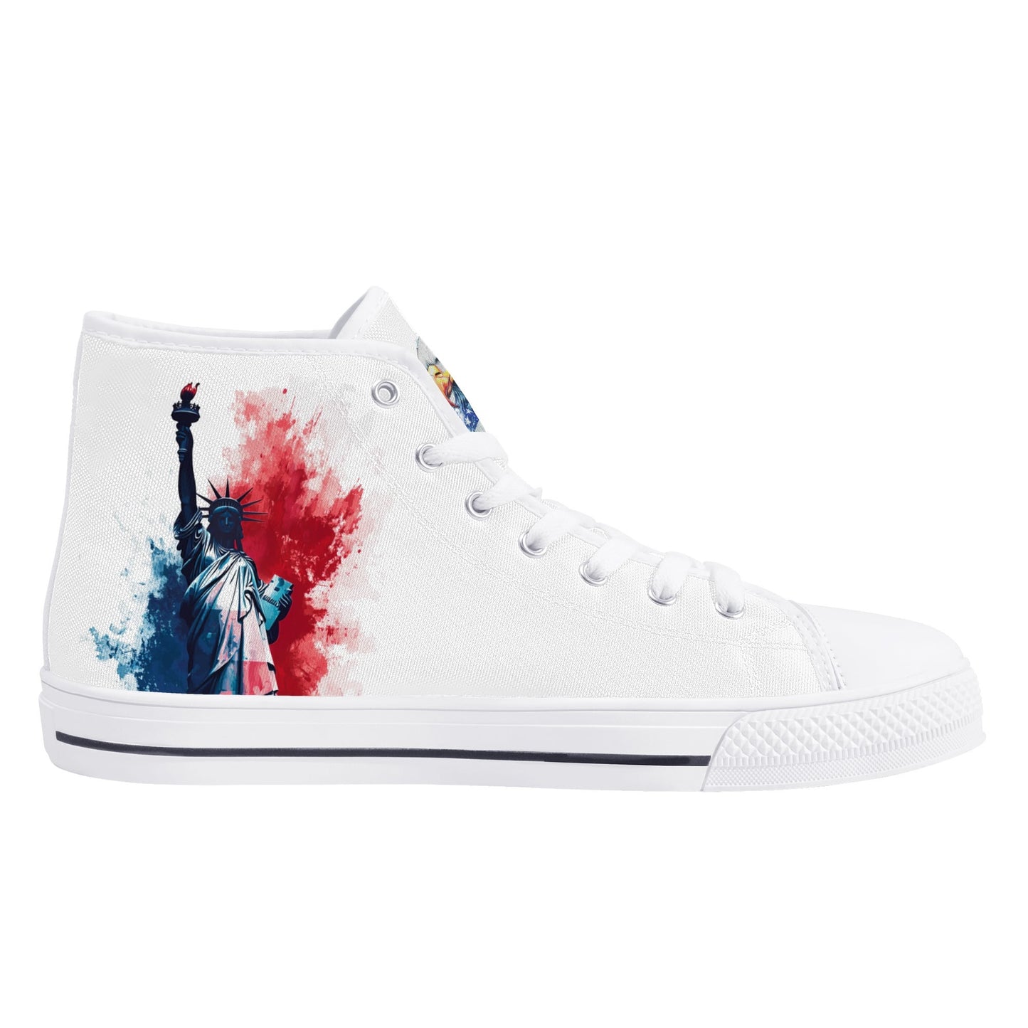 American Pride High Top Canvas Shoes - Men