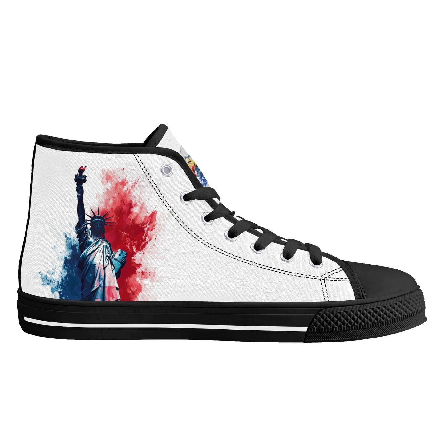 American Pride High Top Canvas Shoes - Men