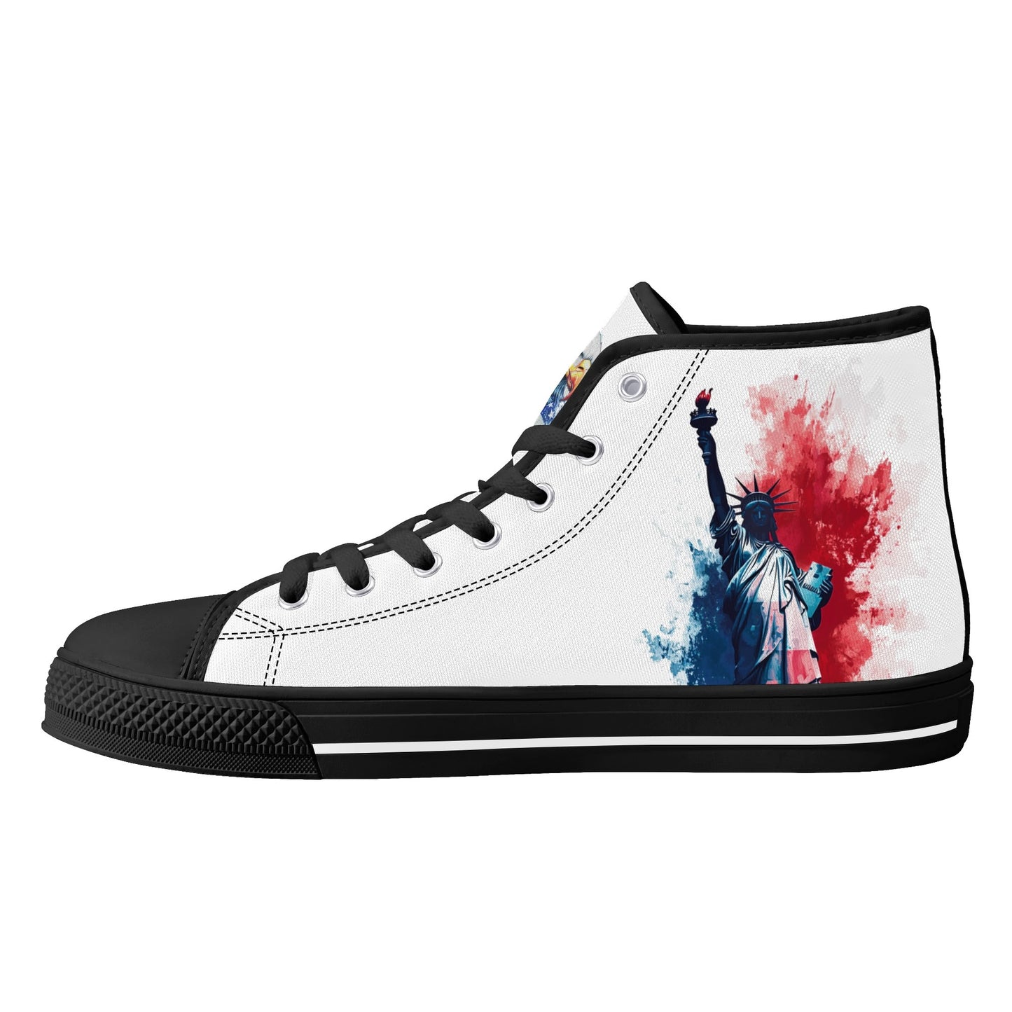 American Pride High Top Canvas Shoes - Men