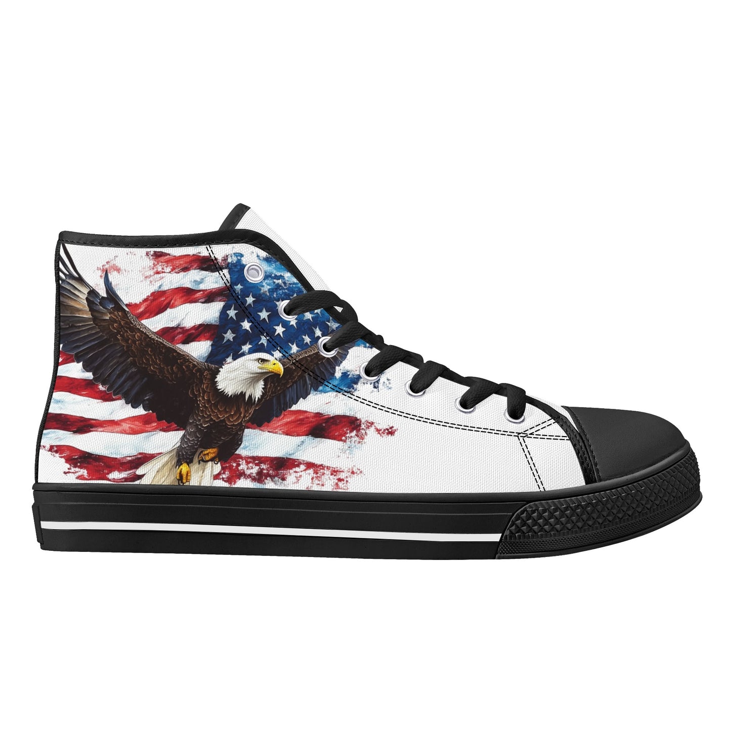 American Pride High Top Canvas Shoes - Men