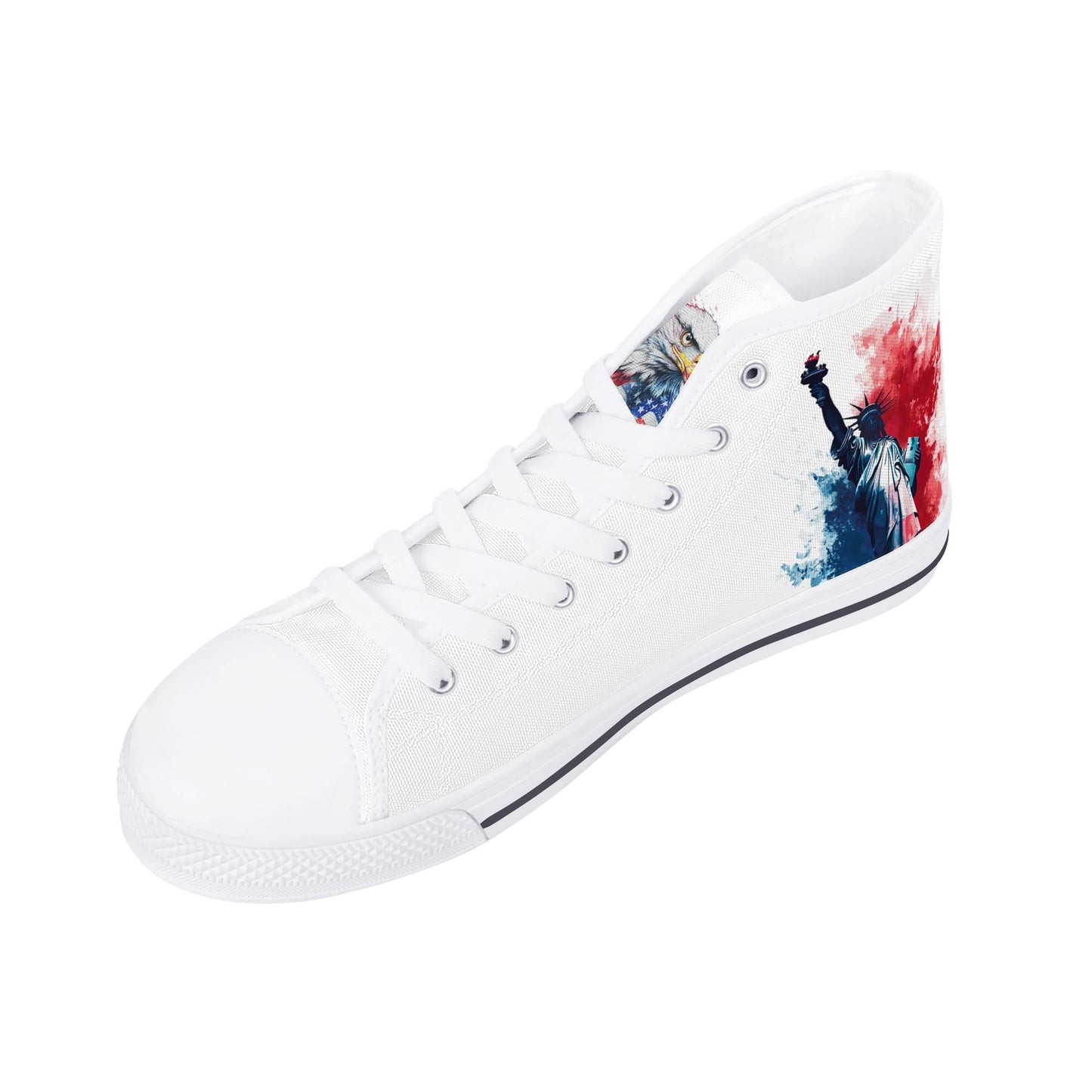 American Pride High Top Canvas Shoes - Men