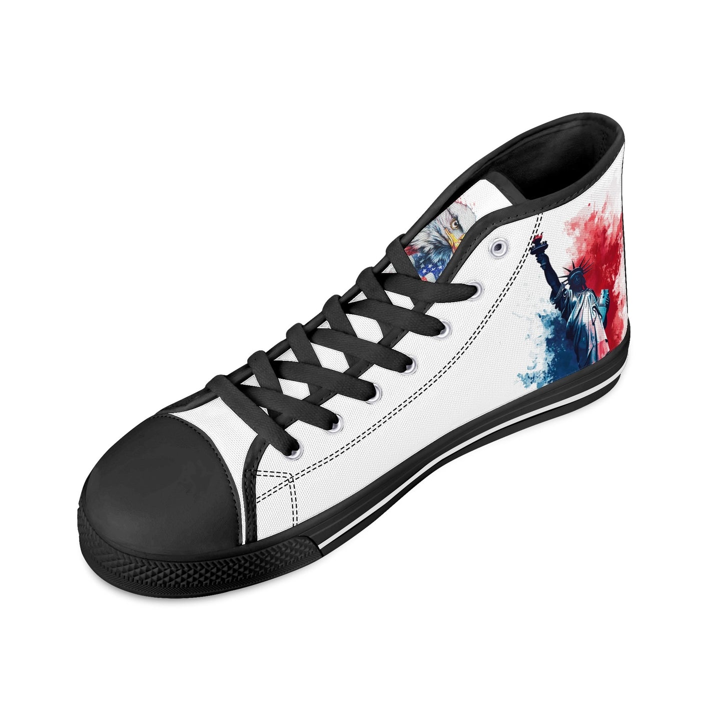 American Pride High Top Canvas Shoes - Men