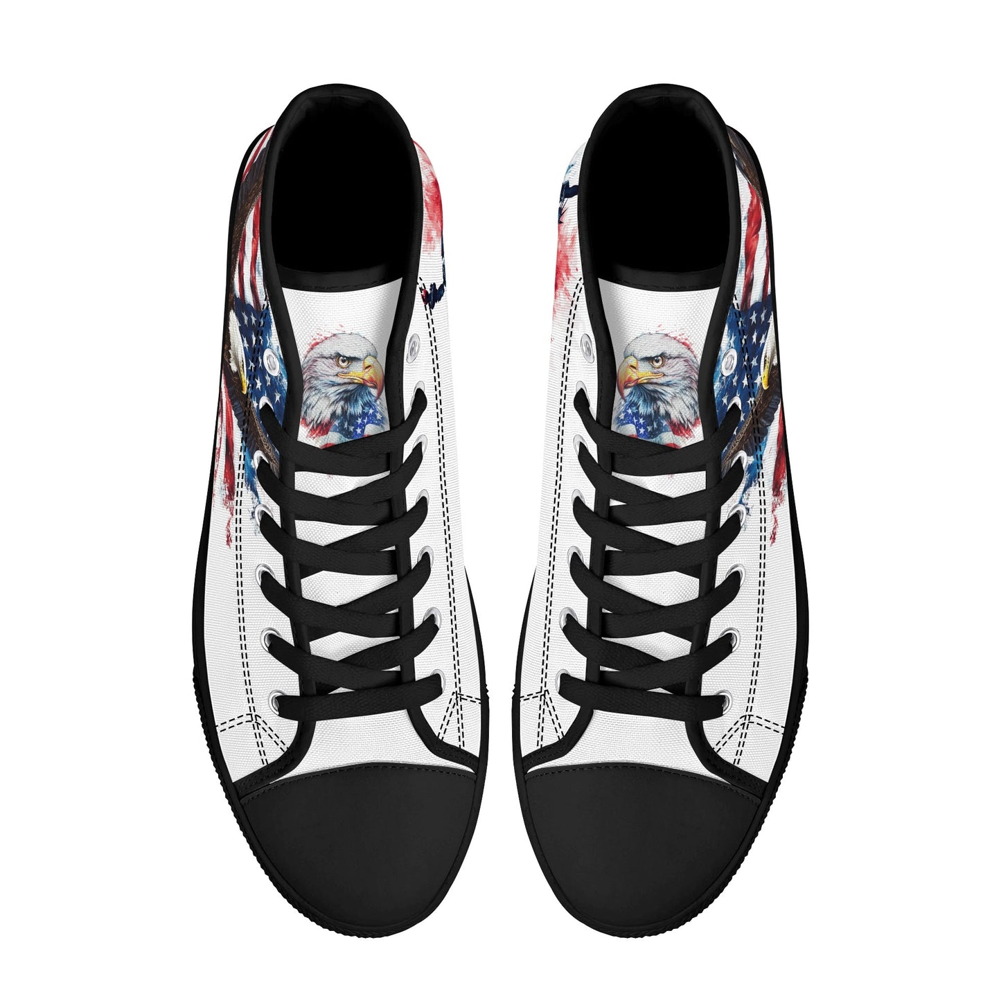 American Pride High Top Canvas Shoes - Men