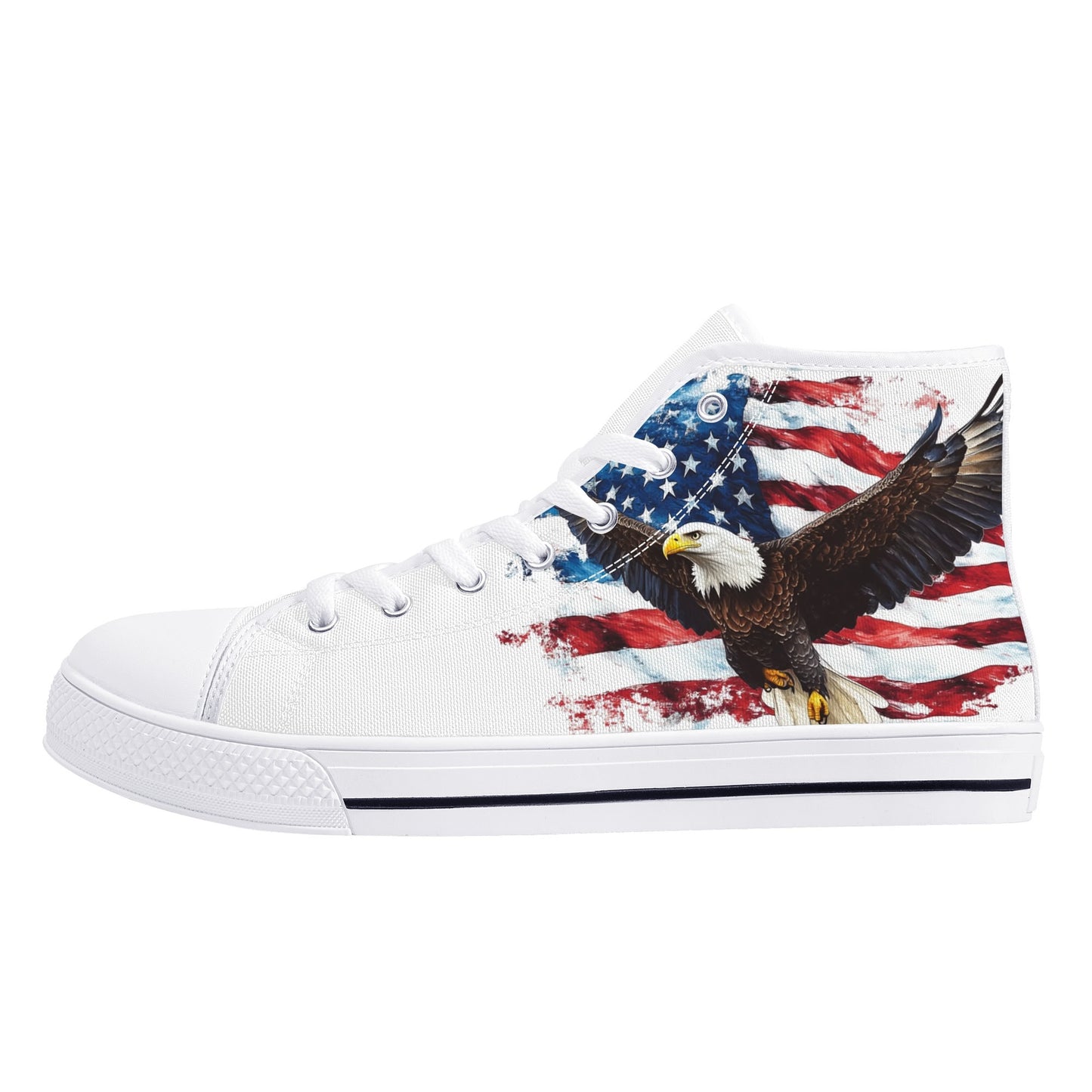 American Pride High Top Canvas Shoes - Men